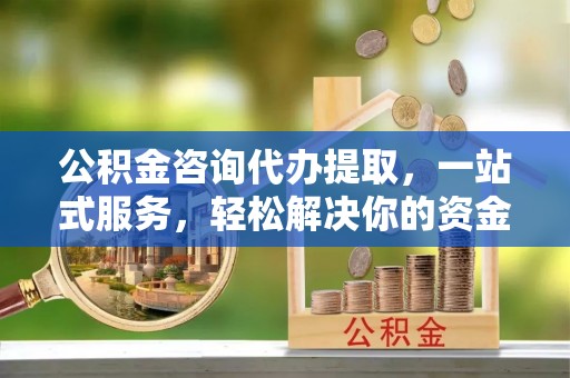 山东公积金咨询代办提取，一站式服务，轻松解决你的资金难题