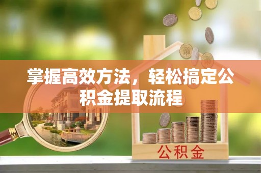 山东掌握高效方法，轻松搞定公积金提取流程